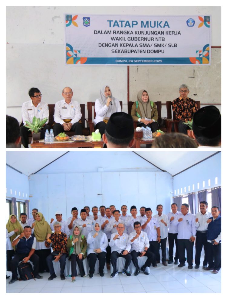 Wagub NTB Tatap Muka Dengan Kepala SMA, SMK dan SLB Se Kabupaten Dompu