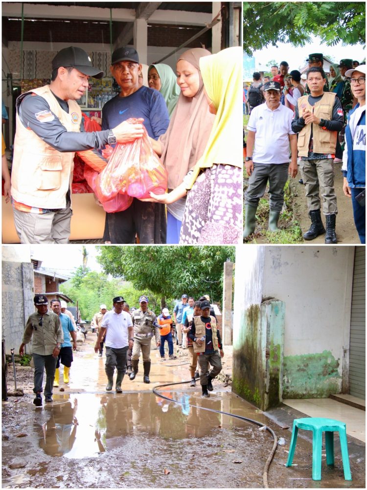 Masyarakat Terdampak Banjir di Kecamatan Hu’u Dapat Perhatian Bupati