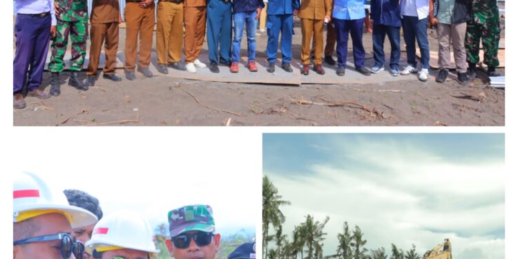 Bupati Dompu Bersama Anggota DPR RI Dapil NTB Tinjau Lokasi Proses Pembangunan Pelabuhan Kilo 