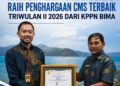 Kantor Pertanahan Dompu Dapat Penghargaan Kinerja Terbaik Triwulan II 2026 dari KPPN Bima
